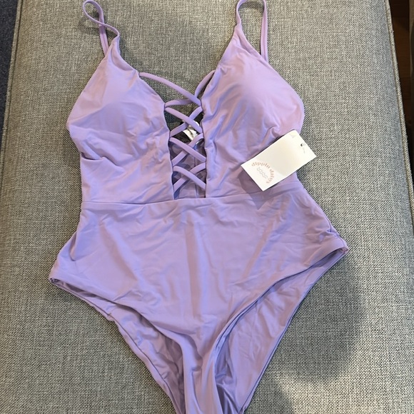 Dippin Daisy's Bliss One Piece Swimsuit Size M Color Amethyst - Picture 5 of 13